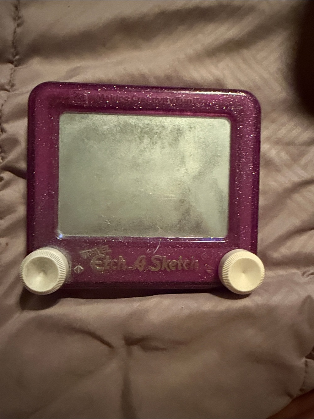 Travel etch a sketch purple